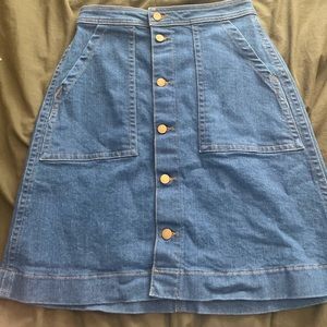 denim circle skirt